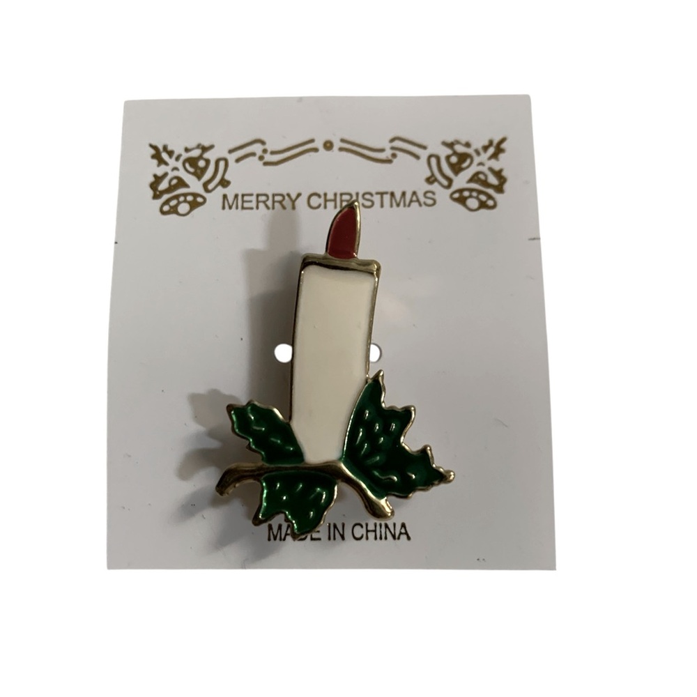 Christmas Candle Pin